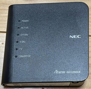 NEC Aterm WG1200CRの外観写真