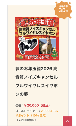 ヨドバシ　2026　追加抽選　イヤホン