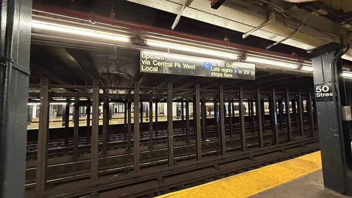 ニューヨークの地下鉄駅 50 St