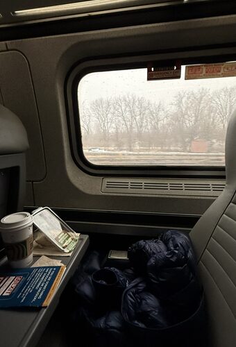 アムトラックの車内２