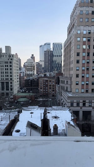 ニューヨーク　ベルヴェデーレ　ホテル　室内の窓からの眺望