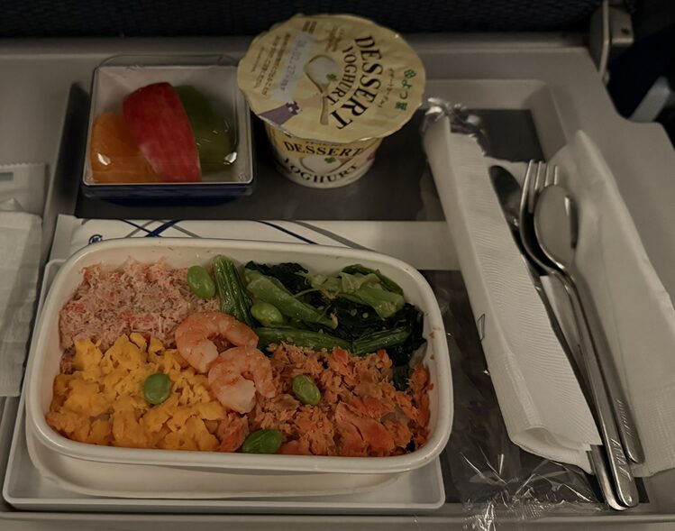 蟹と鮭の彩りご飯