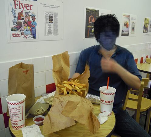 10数年前のファイブガイズ店内