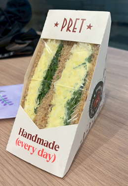 プレタ・マンジェのサンドイッチ