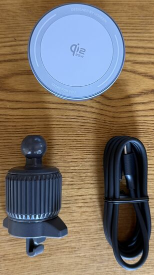 UGREEN MagFlow 車載ワイヤレス充電器 マグネット式 25W 　同梱一式